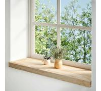 vidaXL Appuis de fenêtre 2 pcs. Non traité 70x30x2 cm Chêne massif