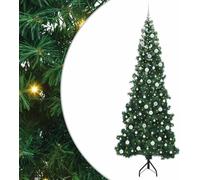 vidaXL Arbre de Noël artificiel angulaire vert 240 cm PVC et métal