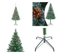 vidaXL Arbre de Noël artificiel avec éclairage boules cônes 180 cm - Arbre de Noël artificiel - Arbres de Noël - Décoration de Noël