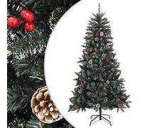vidaXL Sapin artificiel avec support 180 cm - Vert