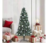 vidaXL Arbre de Noël artificiel pré-éclairé avec ensemble de boules