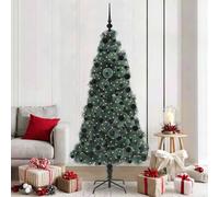 vidaXL Arbre de Noël artificiel pré-éclairé avec ensemble de boules