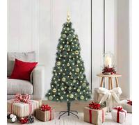 vidaXL Arbre de Noël artificiel pré-éclairé avec jeu de boules 150 cm