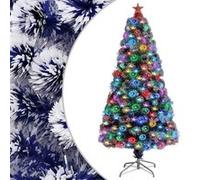 vidaXL Sapin de Noël Fibre Optique 120 cm