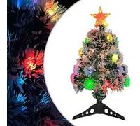 vidaXL Sapin pré-éclairé blanc/bleu 64 cm