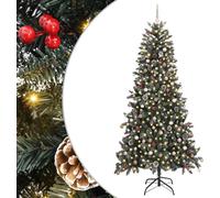 vidaXL Arbre de Noël artificiel vert 240 cm PVC, plastique et acier