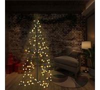 vidaXL Arbre de Noël cône 160 LED d'intérieur/d'extérieur 78x120 cm
