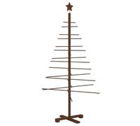 vidaXL Arbre de Noël en Bois 150 cm Bambou et Bois de pin Massif