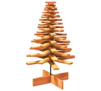 vidaXL Arbre de Noël en bois de pin massif pour décoration – 100 cm
