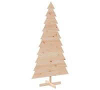 vidaXL Arbre de Noël en bois pour décoration 180 cm – Bois massif de pin