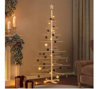 Arbre de Noël en bois pour décoration 180 cm bois massif de pin