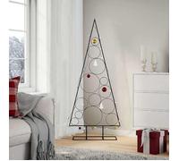 vidaXL Arbre de Noël en métal décoratif 150 cm Noir