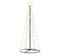 vidaXL Arbre de Noël LED avec 390 LED Blanc Chaud 250 cm Fer, Salon, Design Lumineux Moderne, Décor LED de Noël, Arbre Festif, Lumières décoratives d'intérieur