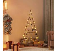 vidaXL Arbre de Noël métal noir 125 cm