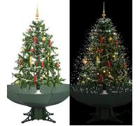 VIDAXL Arbre de Noël neigeux avec base de parapluie Vert 140 cm