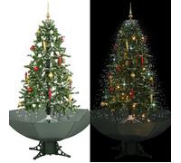 Arbre De Noël Neigeux Avec Base De Parapluie Vert 170 Cm