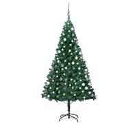 vidaXL Arbre de Noël pré-éclairé - 150 cm - Vert