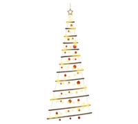 vidaXL Arbre de Noël Suspendu avec Boules 180 cm 100 LED Blanc Chaud