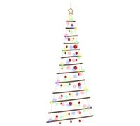vidaXL Arbre de Noël Suspendu avec Boules 180 cm 100 LED Multicolore
