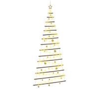 vidaXL Arbre de Noël Suspendu avec Boules 210 cm 130 LED Blanc Chaud