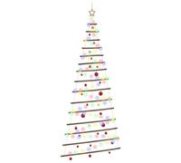 vidaXL Arbre de Noël Suspendu avec Boules 210 cm 130 LED Multicolore