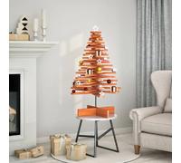 vidaXL Arbre de Noël en bois de pin massif pour décoration – 100 cm
