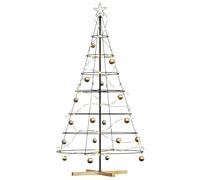 vidaXL Arbre en cône de Noël avec Support Noir 180,5 cm Acier, Salon, déco de Noël Moderne, Arbre stylé, Design Minimaliste, Ornement écolo, Ambiance Festive