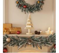 vidaXL Arbres de Noël en bois pour décoration – lot de 2, 30 cm, pin massif