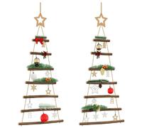 vidaXL Arbres de Noël suspendus - Lot de 2 - 90 cm
