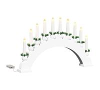 vidaXL Arche de Bougies de Noël avec 10 Bougies LED LED Blanc chaud