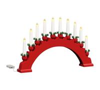 vidaXL Arche de Bougies de Noël avec 10 Bougies LED LED Blanc chaud