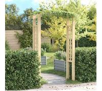 vidaXL Arche de jardin bois pin 150x60x210cm, résistante à la pourriture, support plantes grimpantes