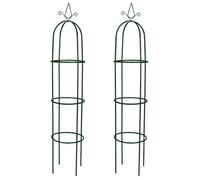 vidaXL Arche de jardin en forme de tour 2 pcs