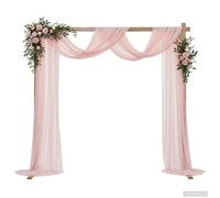 vidaXL Arche de mariage Marron Clair 225 x 95 x 226 cm