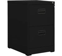 vidaXL Classeur en acier 46x62x72,5 cm, Noir