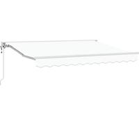 vidaXL Armature d'auvent blanche 350 x 200 cm en polyester avec revêtement PU