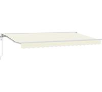 vidaXL Armature d'auvent Crème 350 x 200 cm Polyester avec revêtement PU