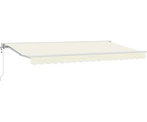 vidaXL Armature d'auvent Crème 350 x 200 cm Polyester avec revêtement PU