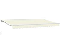 vidaXL Armature d'auvent Crème 400 x 200 cm Polyester avec revêtement PU