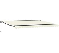vidaXL Armature d'auvent Crème 450 x 300 cm Polyester avec revêtement PU