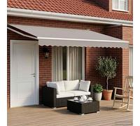 vidaXL Armature de store électrique blanche 4 x 2 m en aluminium