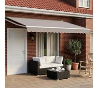 vidaXL Cadre de store rétractable électrique Blanc 4 × 3 m Aluminium