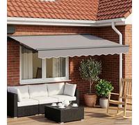 vidaXL Armature de store manuelle avec LED, anthracite, 2,5 x 2 m, aluminium