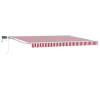 vidaXL Armature de store manuelle avec LED rouges et blanches 5 x 3 m