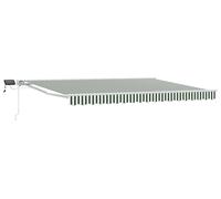 vidaXL Armature de store manuelle avec LED vertes et blanches 5 x 3 m