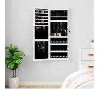 vidaXL Armoire à bijoux - LED Blanc