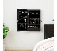 VidaXL Armoire à bijoux avec miroir LED