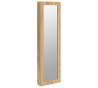 vidaXL Armoire à bijoux murale avec miroir 30 x 8,5 x 106 cm Multicolore