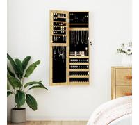 vidaXL Armoire à bijoux avec miroir murale 30x8,5x106 cm Multicolore