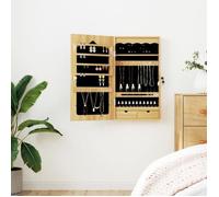 vidaXL Armoire à Bijoux avec Miroir Murale 37,5x10x67 cm, Armoire à Bijoux, Organisateur de Bijoux, Armoire à Bijoux avec Miroir, Miroir de Rangement